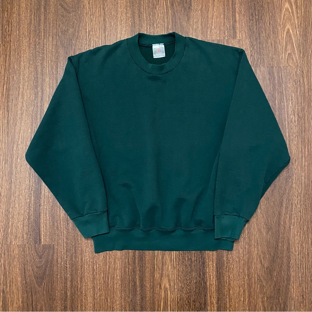 L Green Vintage Blank Crewneck